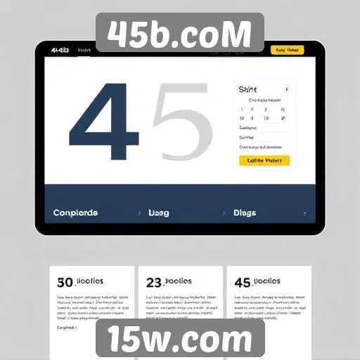Análise da interface de usuário do site 45b.coM
